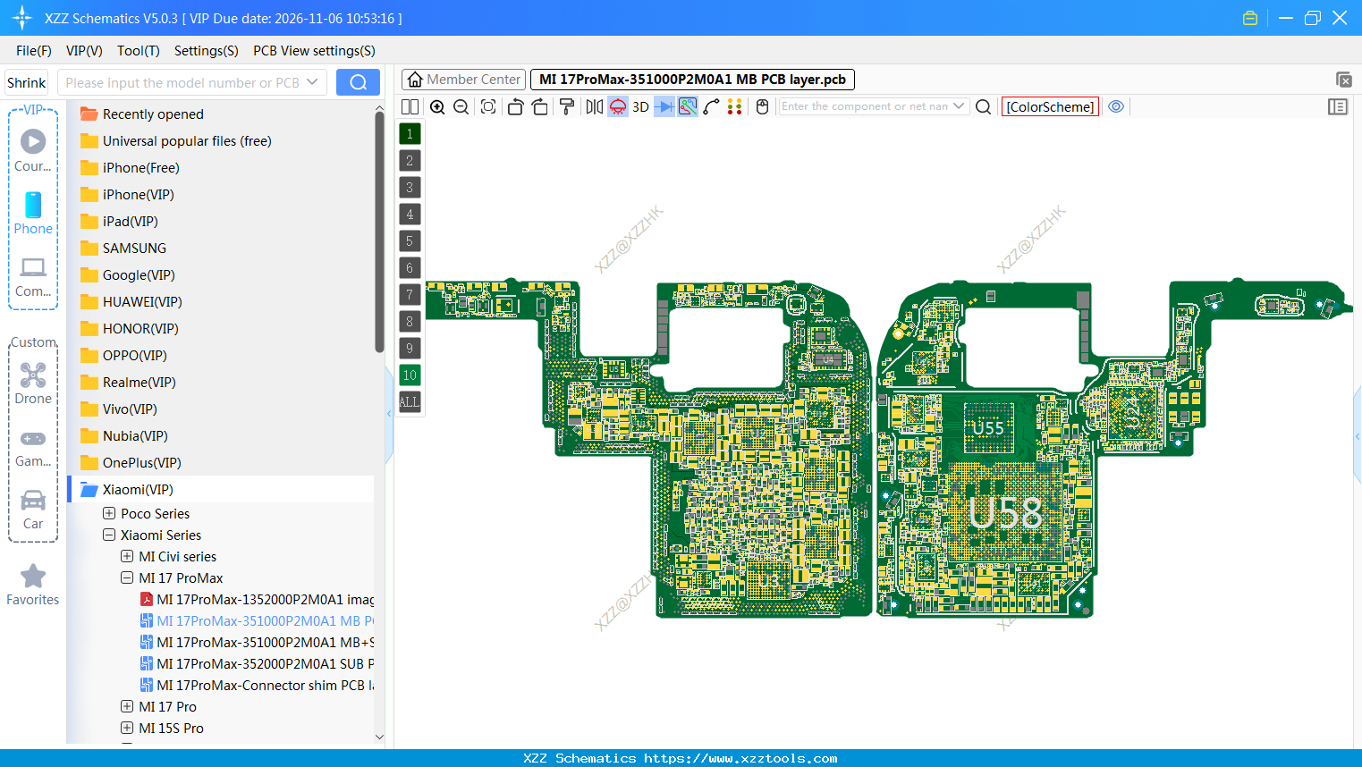 MI 17ProMax-351000P2M0A1 MB PCB Layer